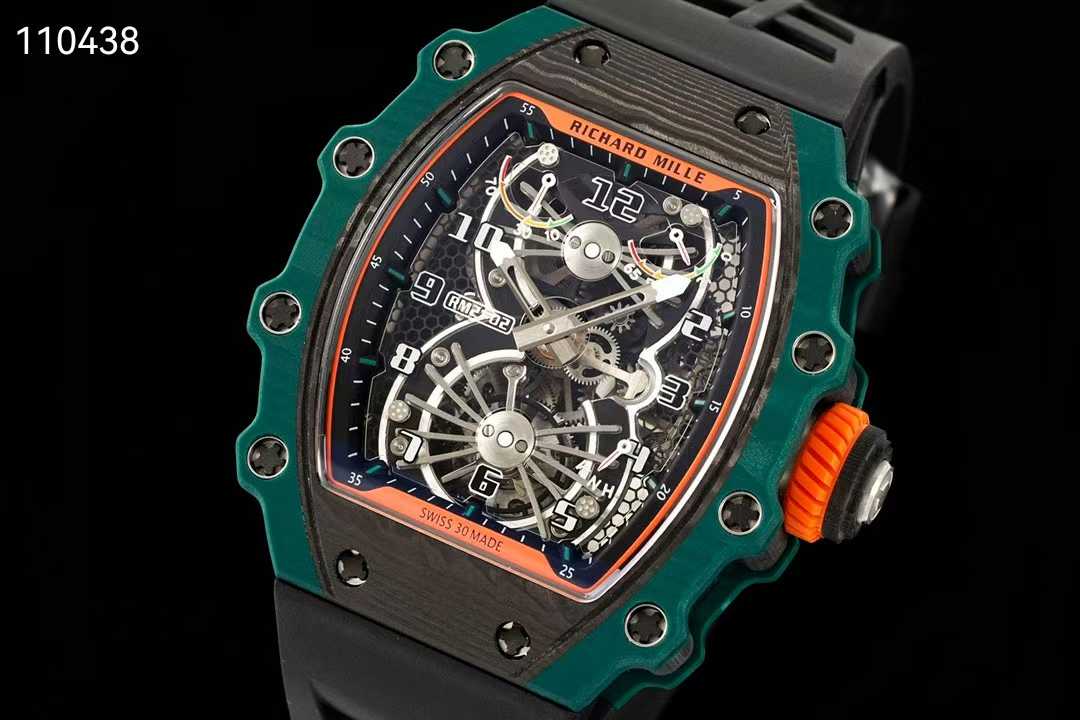 리차드밀 RM21-02 투르비용 에어로다인 뉴버젼 그린 블랙 시계 워치